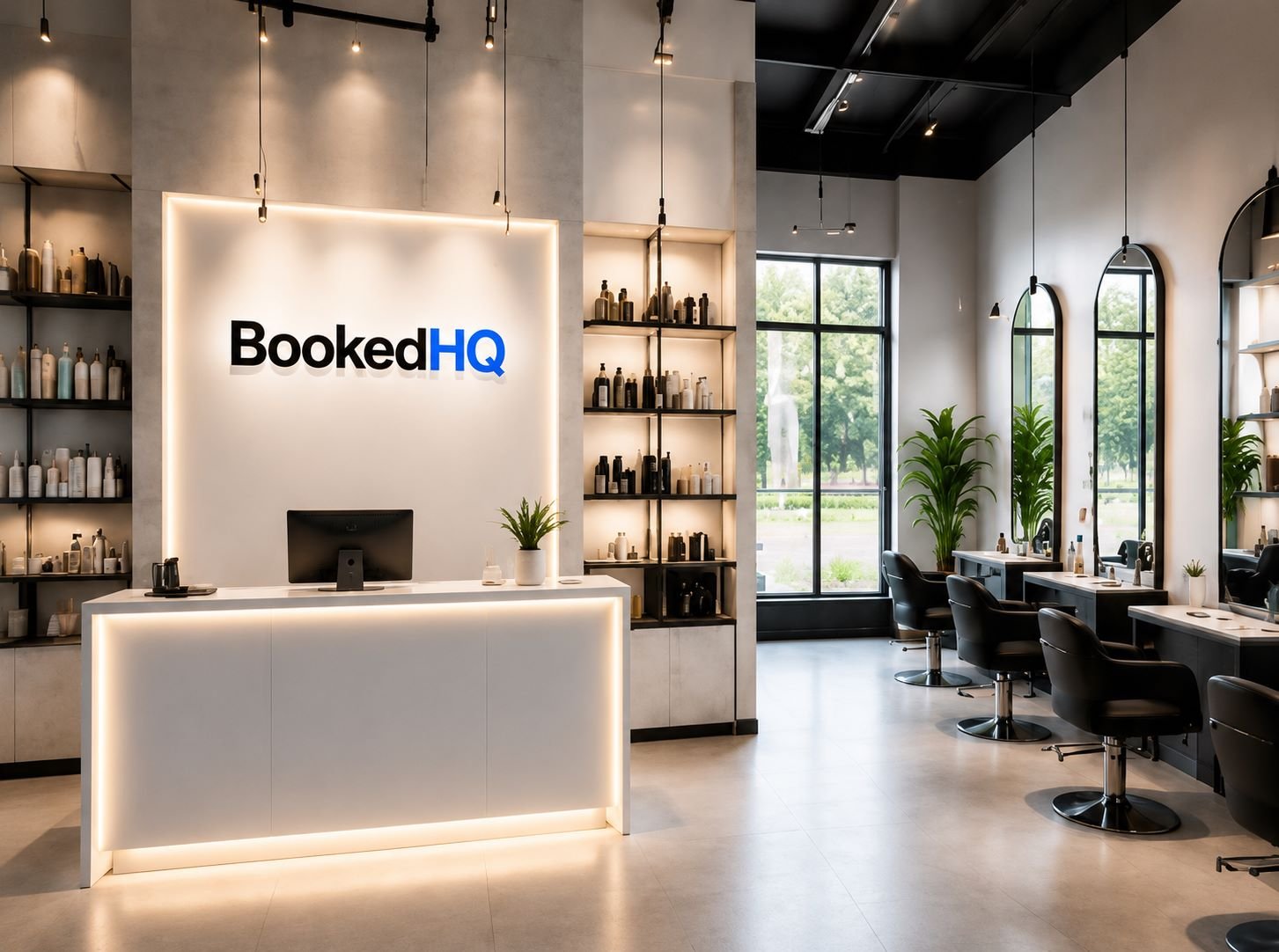 Salon reception desk